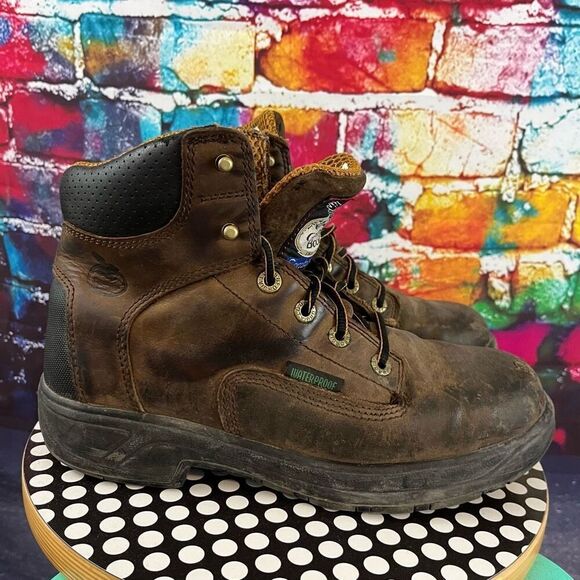 Georgia Boot Flexpoint Waterproof 6" Work Boot Comfort Core G6544 Mens Size 9 - Picture 1 of 9